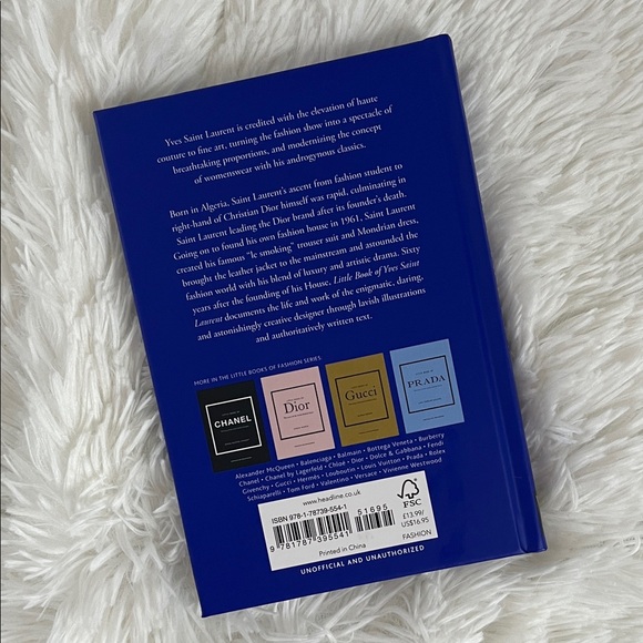 Yves Saint Laurent Blue Fashion Book - Picture 2 of 3